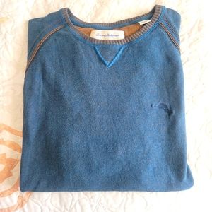 Tommy Bahama Mens Sweater, Blue/rust, Size XL